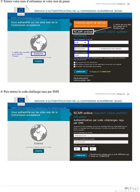 rcam en ligne connexion